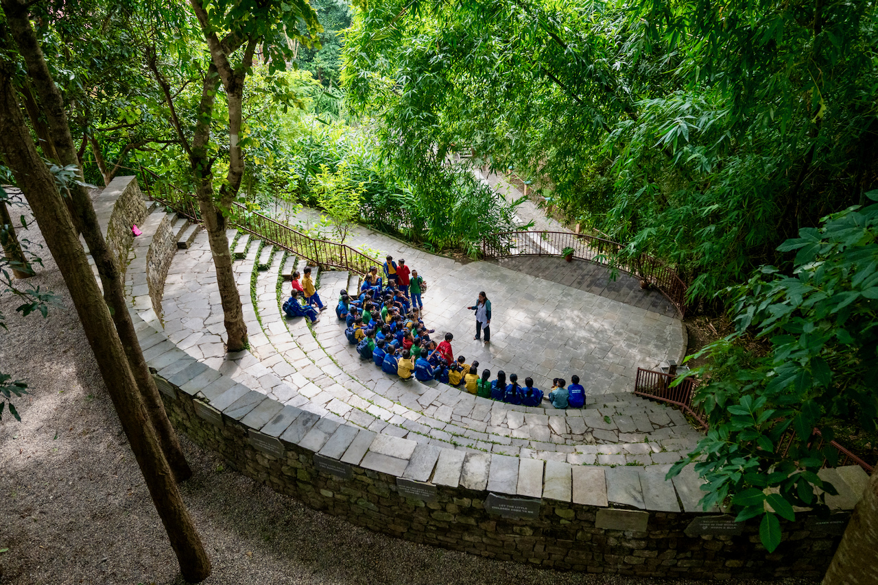 School amphitheater in Nepal