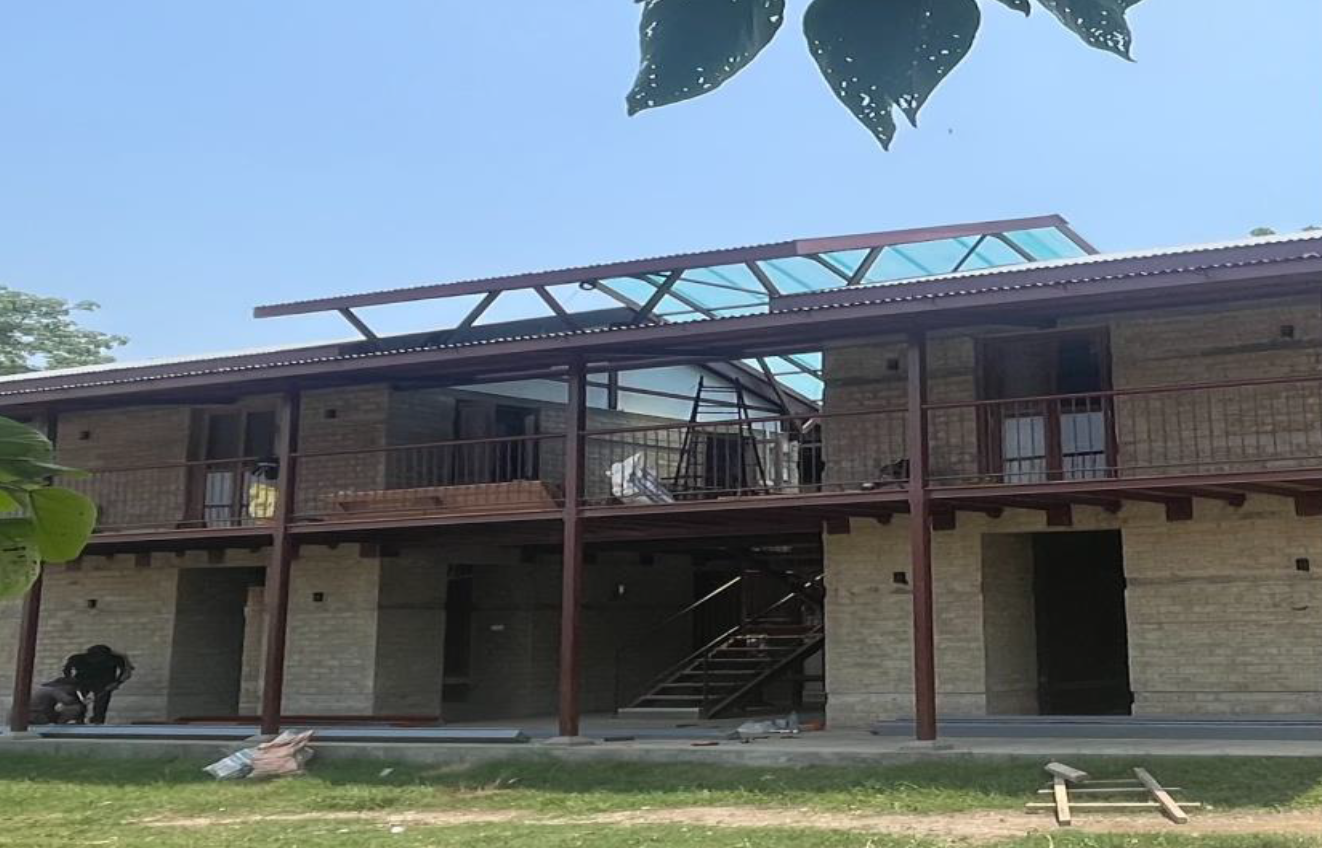 Building made by CSEB in Padmalaya by Prabal Thapa Architects.